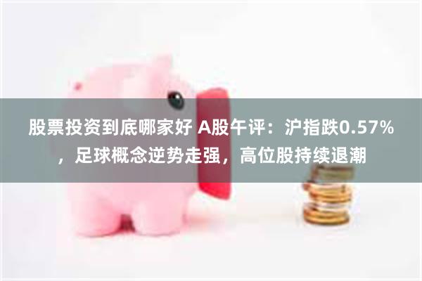 股票投资到底哪家好 A股午评：沪指跌0.57%，足球概念逆势走强，高位股持续退潮