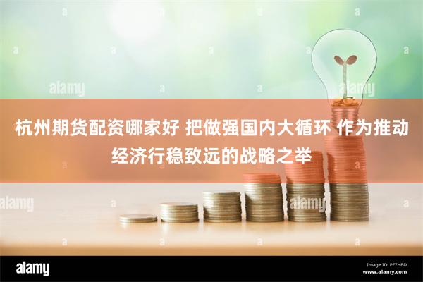 杭州期货配资哪家好 把做强国内大循环 作为推动经济行稳致远的战略之举