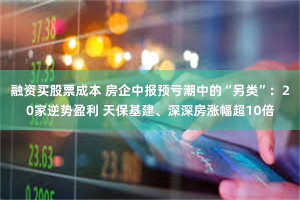 融资买股票成本 房企中报预亏潮中的“另类”：20家逆势盈利 天保基建、深深房涨幅超10倍