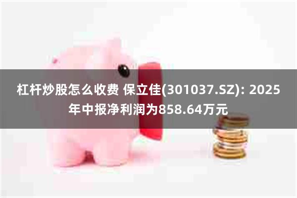杠杆炒股怎么收费 保立佳(301037.SZ): 2025年中报净利润为858.64万元